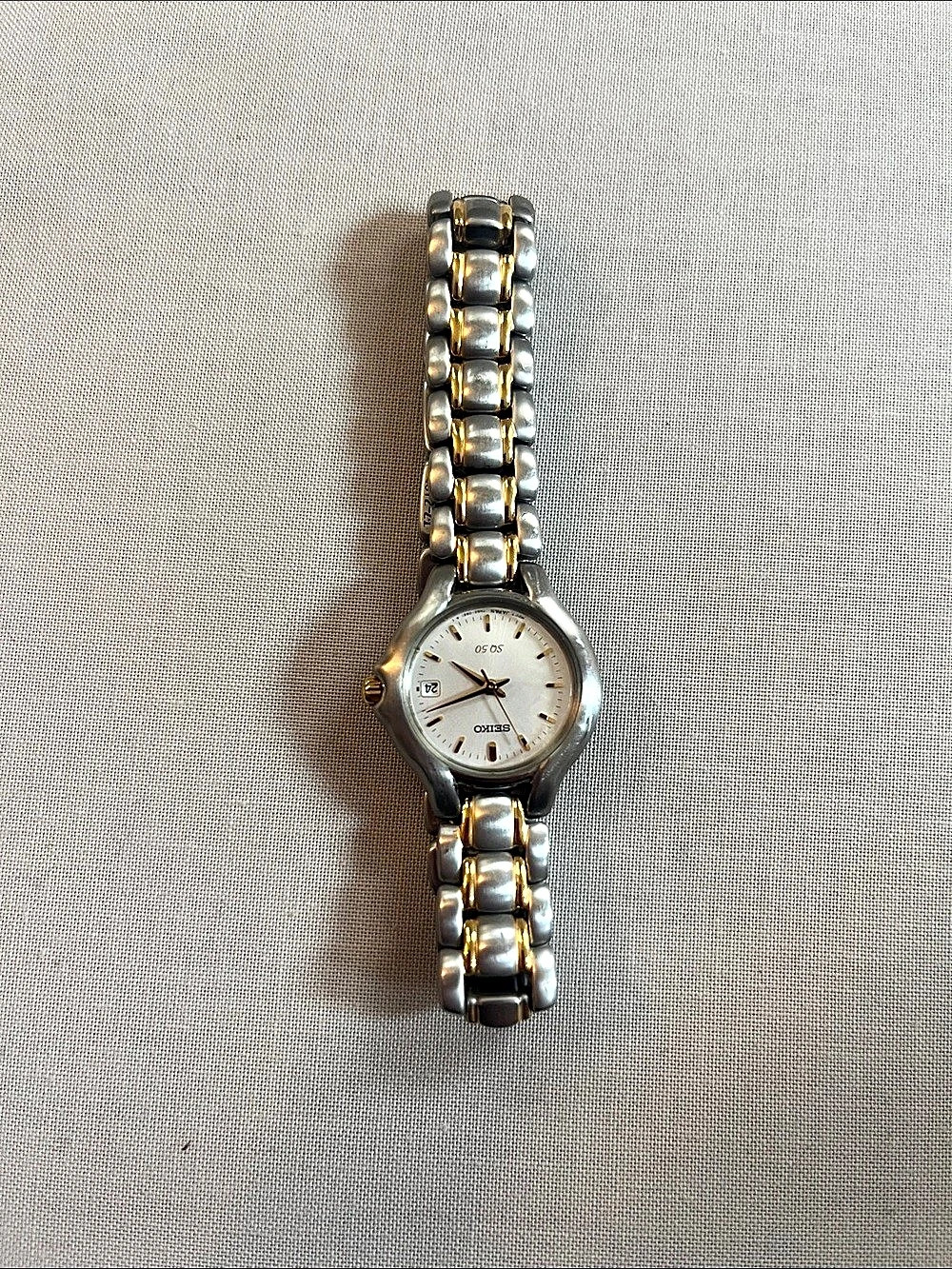 Seiko SQ 50 Two-Tone Women's Watch Bracelet Watch